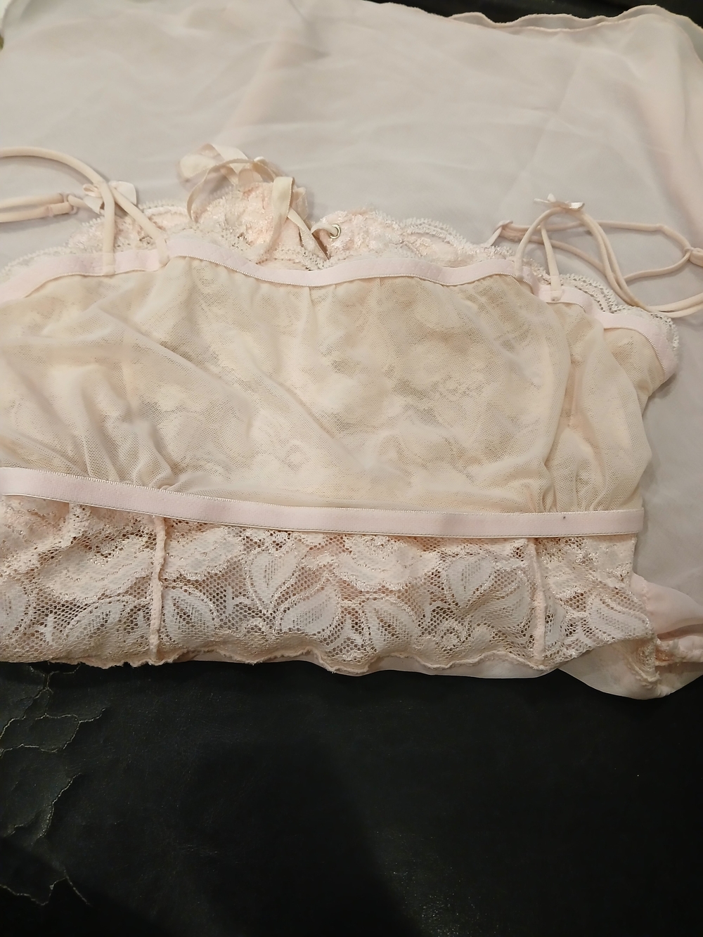 Source Unknown Pale Pink Lace Chemise Nightgown - Picture 10 of 10